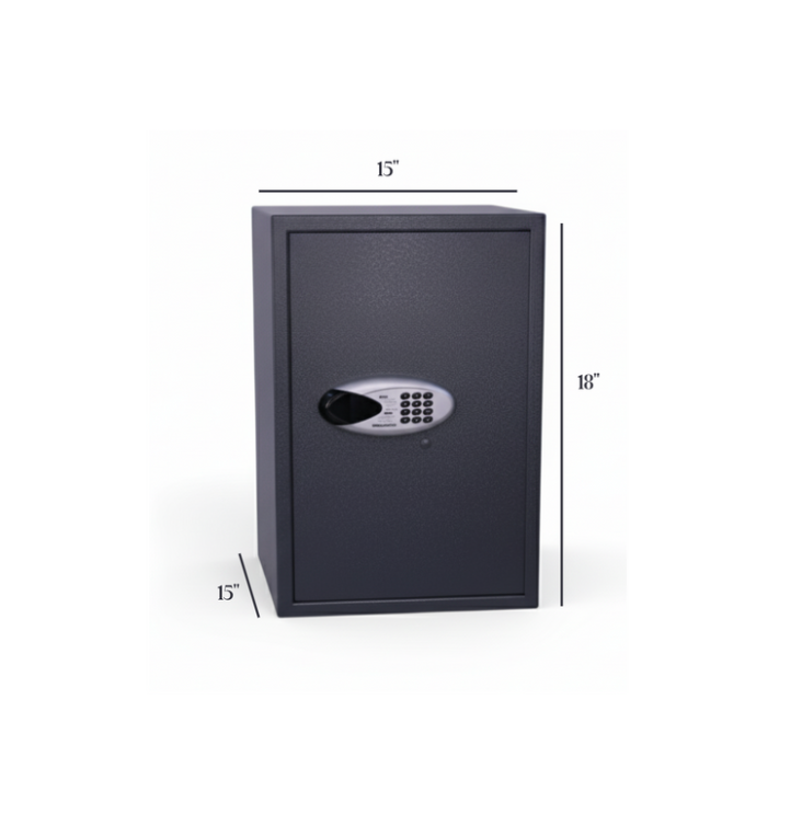 Velora 40L 18"x15"x15" large size Digital Safe, cash locker + key lock