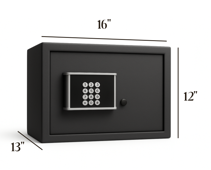 Moonstone 30L 16"x13"x12" Large size Digital Safe,Cash locker + keylock – Large