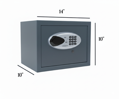 Velora 15L 14"x10x10" Small size Digital Safe, cash locker + key lock