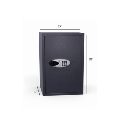 Velora 40L 18"x15"x15" large size Digital Safe, cash locker  + key lock