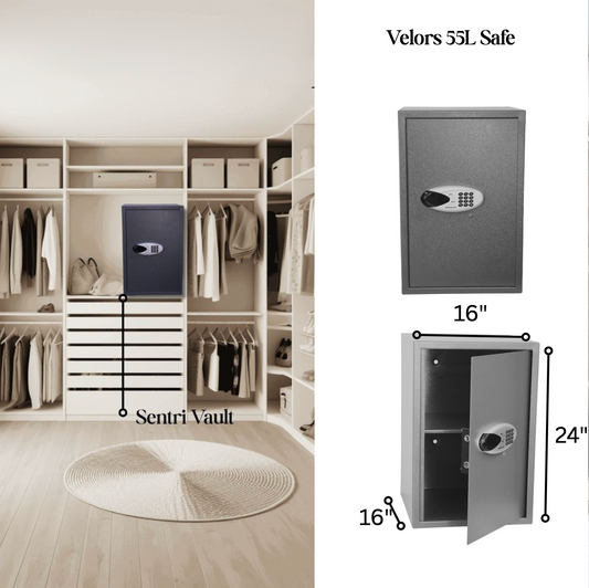 Velora 55L Digital Safe-Royalsafeco- Free delivery within 1-6 days