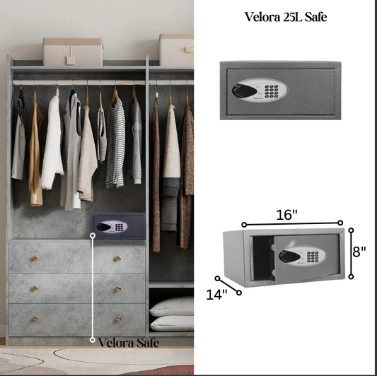 Velora 25L Digital Safe-Royalsafeco- Free delivery within 1-6 days