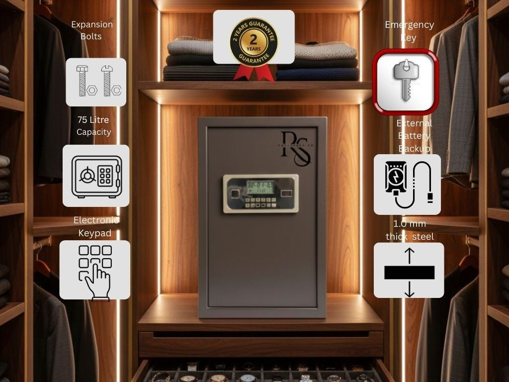 Swarn 75L Dual Locking Digital Safe - Royalsafeco Swarn 75L Dual Locking Digital Safe