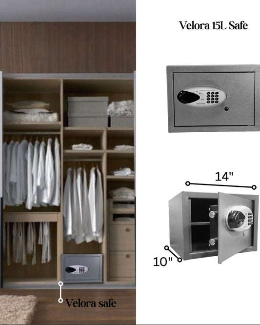 Velora 15L Digital safe-Royalsafeco- Free delivery within 1-6 days